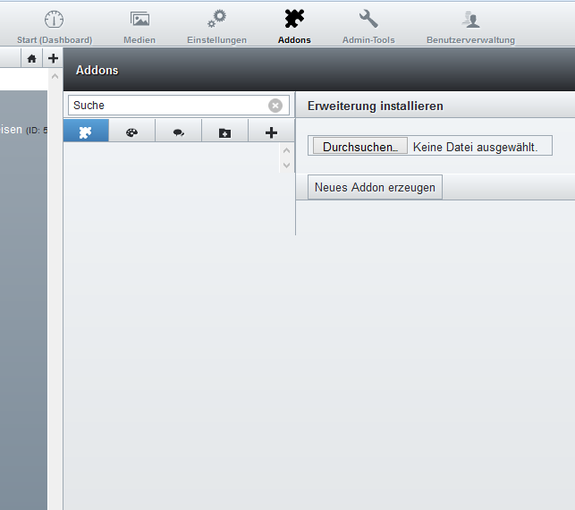 Kein Addon für weiteren User installiert